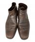 中古・古着 Salvatore Ferragamo (サルヴァトーレ フェラガモ) サイドジップブーツ ブラウン サイズ:10E：8000円