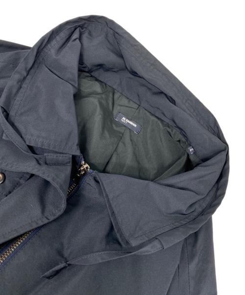 JIL SANDER NAVY（ジルサンダー ネイビー）JIL SANDER NAVY (ジルサンダー ネイビー) スタンドカラーコート ブラック サイズ:44の古着・服飾アイテム
