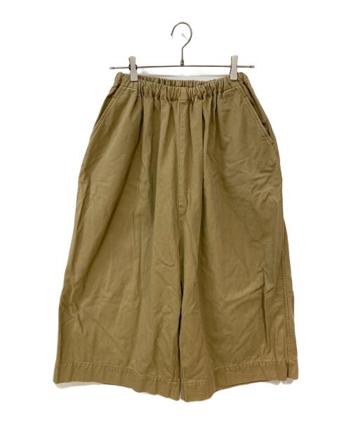 ゴーシュ（ゴーシュ）ゴーシュ (ゴーシュ) カツラギ8分丈ワイドパンツ ベージュ サイズ:2の古着・服飾アイテム