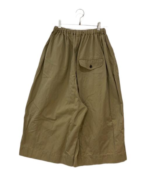 ゴーシュ（ゴーシュ）ゴーシュ (ゴーシュ) カツラギ8分丈ワイドパンツ ベージュ サイズ:2の古着・服飾アイテム