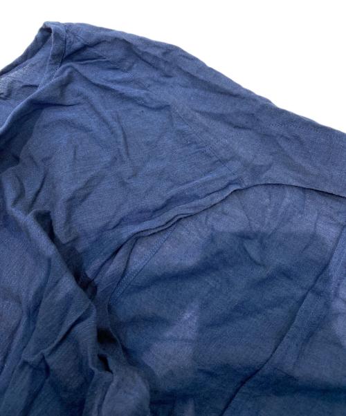 Khadi and Co（カディアンドコー）Khadi and Co (カディアンドコー) コットンラップワンピース ネイビー サイズ:Lの古着・服飾アイテム