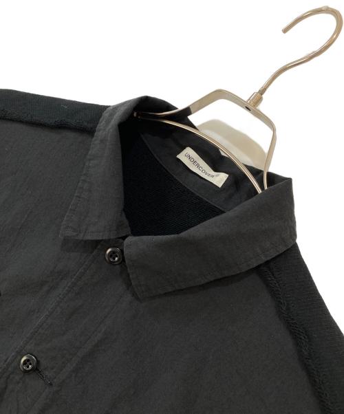 UNDERCOVER（アンダーカバー）UNDERCOVER (アンダーカバー) 26AW 後裏毛切替Coリップストップアーミーシャツ ブラック サイズ:5 未使用品の古着・服飾アイテム