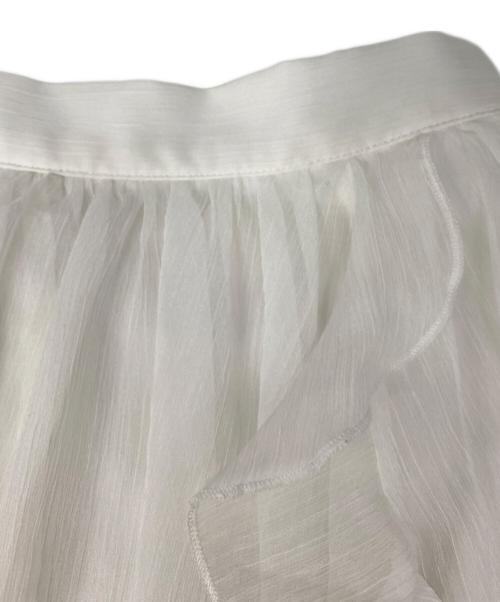Snidel（スナイデル）Snidel (スナイデル) ラッフルミニセットアップ ホワイト サイズ:1の古着・服飾アイテム