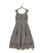 HER LIP TOハーリップトゥ）の古着「Summer Tweed Dress」｜ブラック×ホワイト