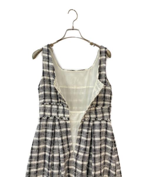 HER LIP TO（ハーリップトゥ）HER LIP TO (ハーリップトゥ) Summer Tweed Dress ブラック×ホワイト サイズ:sの古着・服飾アイテム