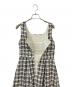 中古・古着 HER LIP TO (ハーリップトゥ) Summer Tweed Dress ブラック×ホワイト サイズ:s：8000円