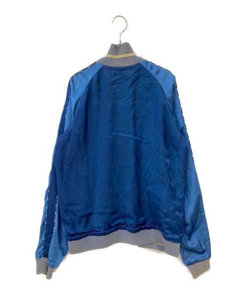 BLUE BLUE（ブルーブルー）BLUE BLUE (ブルーブルー) OKURA (オークラ) 藍染 リバーシブルスカジャン ブルー サイズ:3の古着・服飾アイテム