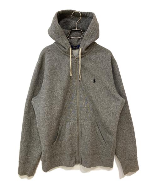 POLO RALPH LAUREN（ポロ・ラルフローレン）POLO RALPH LAUREN (ポロ・ラルフローレン) スモールポニージップパーカー グレー サイズ:Lの古着・服飾アイテム