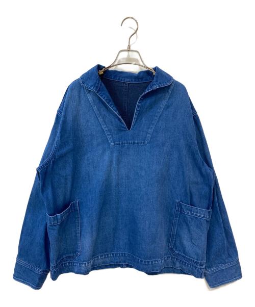 Veritecoeur（ヴェリテクール）Veritecoeur (ヴェリテクール) デニムプルオーバージャケット インディゴ サイズ:Freeの古着・服飾アイテム