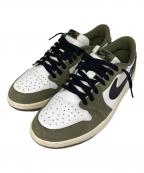 NIKEナイキ）の古着「AIR JORDAN 1 RETRO LOW OG ローカットスニーカー」｜Medium Olive and Sum