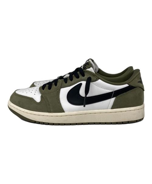 NIKE（ナイキ）NIKE (ナイキ) AIR JORDAN 1 RETRO LOW OG ローカットスニーカー Medium Olive and Summit White サイズ:27.5cmの古着・服飾アイテム