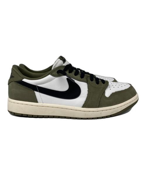 NIKE（ナイキ）NIKE (ナイキ) AIR JORDAN 1 RETRO LOW OG ローカットスニーカー Medium Olive and Summit White サイズ:27.5cmの古着・服飾アイテム