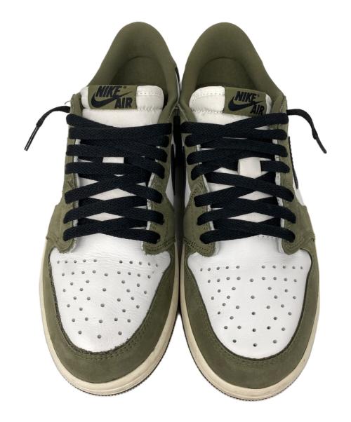 NIKE（ナイキ）NIKE (ナイキ) AIR JORDAN 1 RETRO LOW OG ローカットスニーカー Medium Olive and Summit White サイズ:27.5cmの古着・服飾アイテム