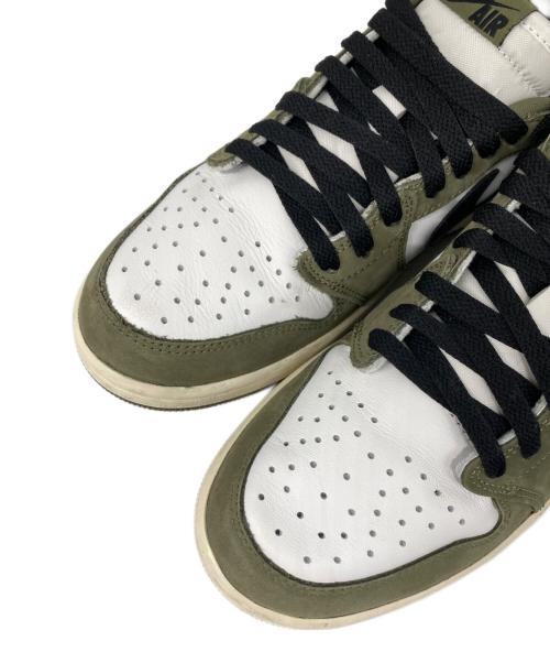 NIKE（ナイキ）NIKE (ナイキ) AIR JORDAN 1 RETRO LOW OG ローカットスニーカー Medium Olive and Summit White サイズ:27.5cmの古着・服飾アイテム