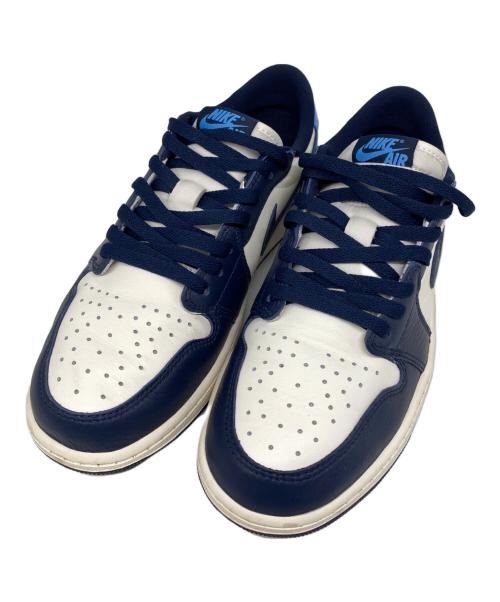 NIKE（ナイキ）NIKE (ナイキ) AIR JORDAN 1 RETRO LOW OG ローカットスニーカー OBSIDIAN/UNIVERSITY BLUE-SAIL サイズ:28の古着・服飾アイテム