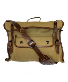 RRL（ダブルアールエル）の古着「BUCKLAMD MESSENGER BAG」｜ベージュ