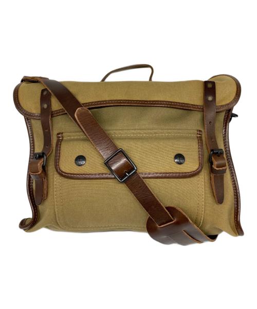 RRL（ダブルアールエル）RRL (ダブルアールエル) BUCKLAMD MESSENGER BAG ベージュの古着・服飾アイテム