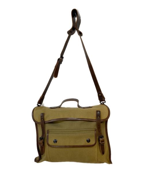 RRL（ダブルアールエル）RRL (ダブルアールエル) BUCKLAMD MESSENGER BAG ベージュの古着・服飾アイテム