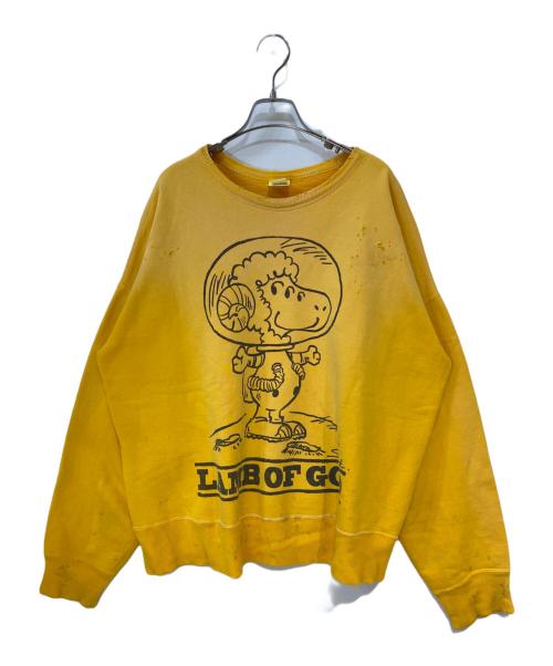 SAINT MICHAEL（セントマイケル）SAINT MICHAEL (セントマイケル) 24SS LMB OF GD SWEAT SHIRT イエロー サイズ: XLの古着・服飾アイテム