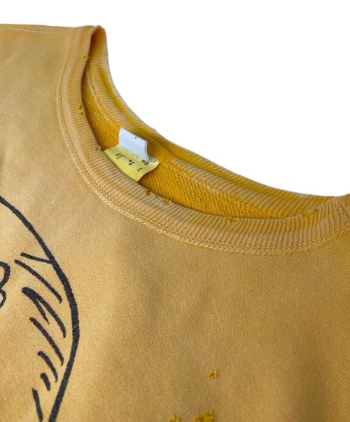 SAINT MICHAEL（セントマイケル）SAINT MICHAEL (セントマイケル) 24SS LMB OF GD SWEAT SHIRT イエロー サイズ: XLの古着・服飾アイテム