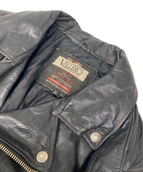 VALLERO（ヴァレロ）VALLERO (ヴァレロ) ダブルライダースジャケット ブラック サイズ:Lの古着・服飾アイテム