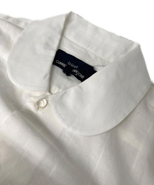 tricot COMME des GARCONS（トリココムデギャルソン）tricot COMME des GARCONS (トリココムデギャルソン) 丸襟シャツ ホワイト サイズ:Mの古着・服飾アイテム