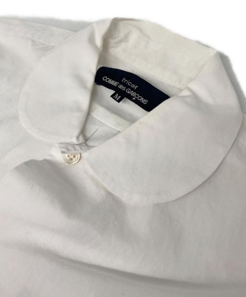 tricot COMME des GARCONS（トリココムデギャルソン）tricot COMME des GARCONS (トリココムデギャルソン) 丸襟シャツ ホワイト サイズ:Mの古着・服飾アイテム