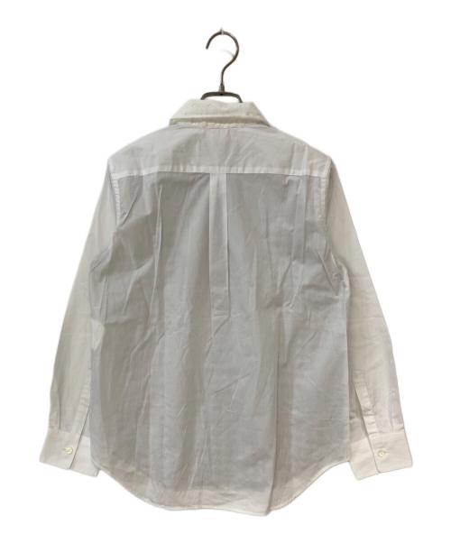 tricot COMME des GARCONS（トリココムデギャルソン）tricot COMME des GARCONS (トリココムデギャルソン) ギンガムチェック切替丸襟シャツ ブラック サイズ:Mの古着・服飾アイテム