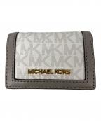 MICHAEL KORSマイケルコース）の古着「JET SET TRAVEL SIG 3つ折り財布」｜ホワイト