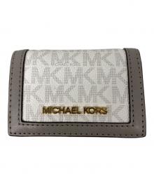 MICHAEL KORS（マイケルコース）の古着「JET SET TRAVEL SIG 3つ折り財布」｜ホワイト