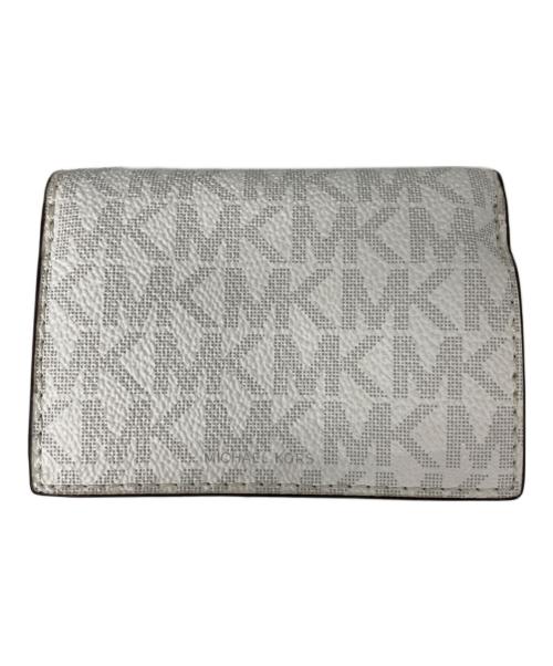 MICHAEL KORS（マイケルコース）MICHAEL KORS (マイケルコース) JET SET TRAVEL SIG 3つ折り財布 ホワイトの古着・服飾アイテム