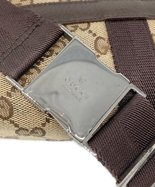 GUCCI（グッチ）GUCCI (グッチ) GGキャンバス ウエストバッグ ベージュの古着・服飾アイテム