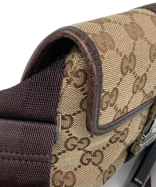 GUCCI（グッチ）GUCCI (グッチ) GGキャンバス ウエストバッグ ベージュの古着・服飾アイテム