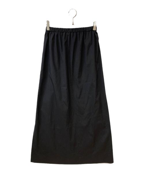 CABAN（キャバン）CABAN (キャバン) シルクネップストレッチ ロングスカート ブラック サイズ:Freeの古着・服飾アイテム