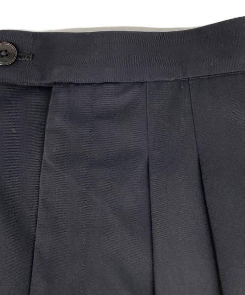 CABAN（キャバン）CABAN (キャバン) コットンギャバジン 2タックロングスカート ブラック サイズ:XSの古着・服飾アイテム