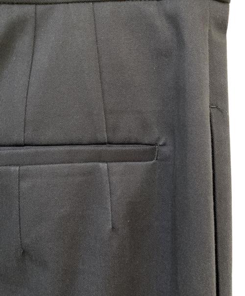 CABAN（キャバン）CABAN (キャバン) コットンギャバジン 2タックロングスカート ブラック サイズ:XSの古着・服飾アイテム