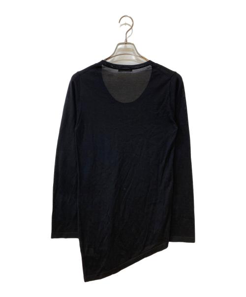 (im)perf.（インパーフ）(im)perf. (インパーフ) Silk Drape Knit ブラック サイズ: Freeの古着・服飾アイテム