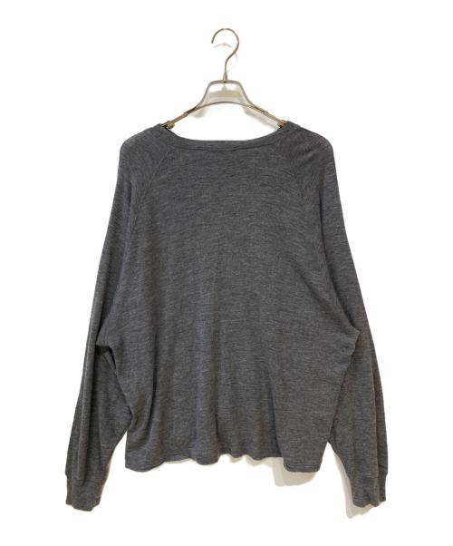 IIROT（イロット）IIROT (イロット) Wool Long Sleeve Tee グレー サイズ: Freeの古着・服飾アイテム