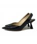 JIMMY CHOO (ジミーチュウ) Liya JC エンボスロゴ スリングバックサンダル ブラック サイズ:36：10000円
