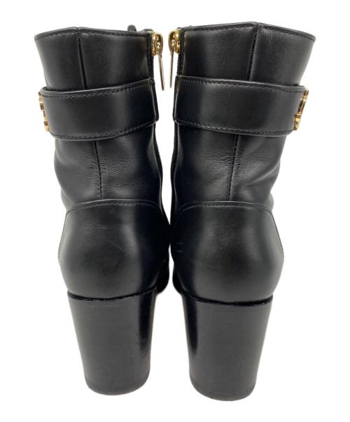 JIMMY CHOO（ジミーチュウ）JIMMY CHOO (ジミーチュウ) CAYO65 レースアップショートブーツ ブラック サイズ:37の古着・服飾アイテム
