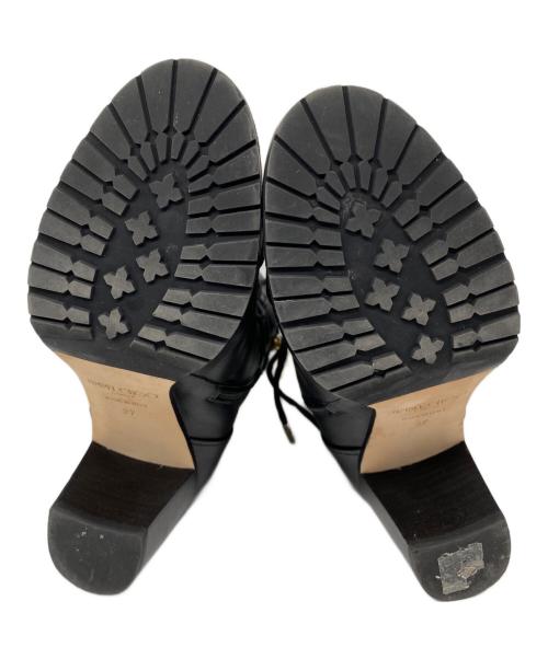 JIMMY CHOO（ジミーチュウ）JIMMY CHOO (ジミーチュウ) CAYO65 レースアップショートブーツ ブラック サイズ:37の古着・服飾アイテム