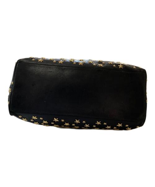 JIMMY CHOO（ジミーチュウ）JIMMY CHOO (ジミーチュウ) SOFIA/M スタースタッズトートバッグ ブラックの古着・服飾アイテム