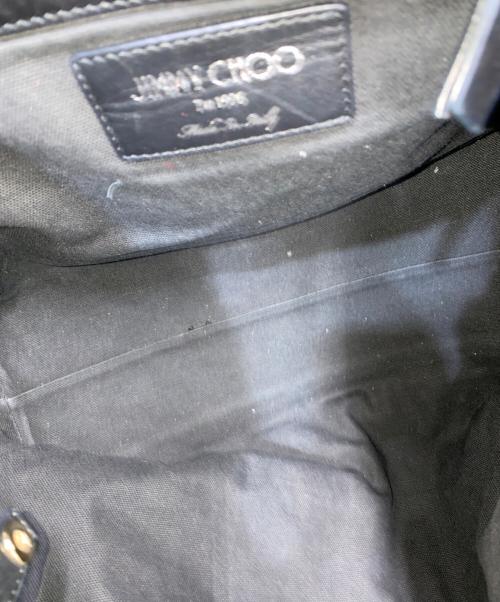 JIMMY CHOO（ジミーチュウ）JIMMY CHOO (ジミーチュウ) SOFIA/M スタースタッズトートバッグ ブラックの古着・服飾アイテム