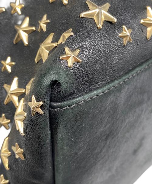 JIMMY CHOO（ジミーチュウ）JIMMY CHOO (ジミーチュウ) SOFIA/M スタースタッズトートバッグ ブラックの古着・服飾アイテム