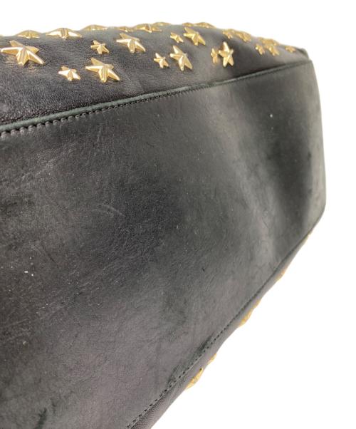 JIMMY CHOO（ジミーチュウ）JIMMY CHOO (ジミーチュウ) SOFIA/M スタースタッズトートバッグ ブラックの古着・服飾アイテム