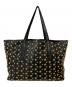JIMMY CHOO (ジミーチュウ) SOFIA/M スタースタッズトートバッグ ブラック：16000円