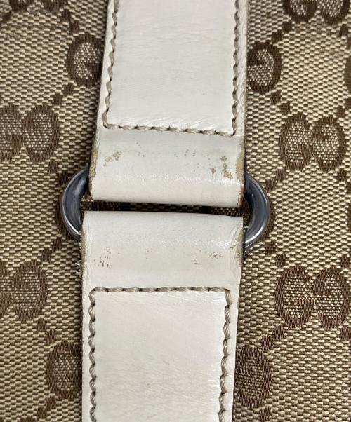 GUCCI（グッチ）GUCCI (グッチ) GGキャンバストートバッグ ブラウンの古着・服飾アイテム