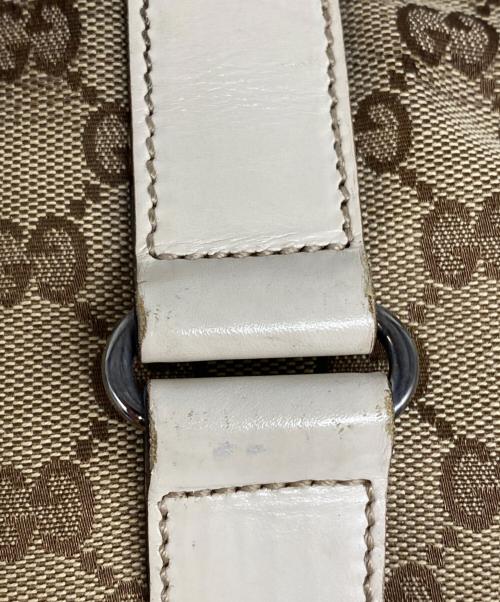 GUCCI（グッチ）GUCCI (グッチ) GGキャンバストートバッグ ブラウンの古着・服飾アイテム