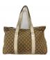 GUCCI (グッチ) GGキャンバストートバッグ ブラウン：20000円
