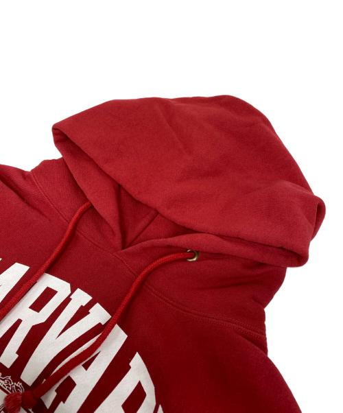 Champion REVERSE WEAVE（チャンピオン リバース ウィーブ）Champion REVERSE WEAVE (チャンピオン リバース ウィーブ) 70s 復刻 HARVARD カレッジロゴパーカー レッド サイズ:Mの古着・服飾アイテム